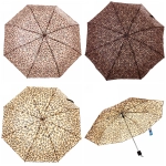 Зонт женский механический «Ultramarine - Леопард», 8 спиц, d-97, длина в слож. виде 23