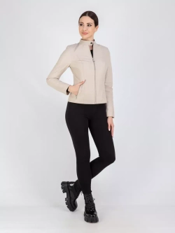 Кожаная куртка демисезонная на молнии