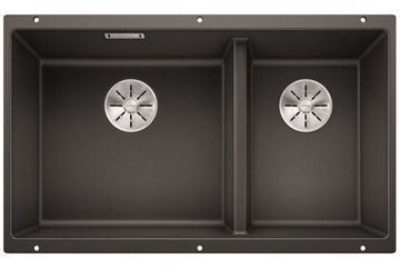 Кухонная мойка Blanco SUBLINE 430/270-U отводная арматура InFino