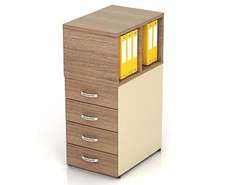 К14 Модерн (М31+М76+М78+М72) Тумба приставная с надстройкой 420х670х1115