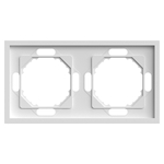 Рамка STEKKER, PFR00-5002-01 2-местная, серия Эмили, белый фарфор, soft touch 49885