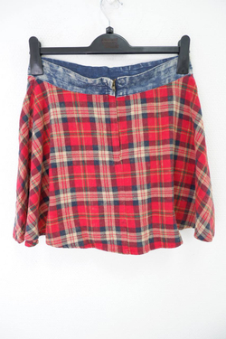 Юбка в стильную клетку 44 размер