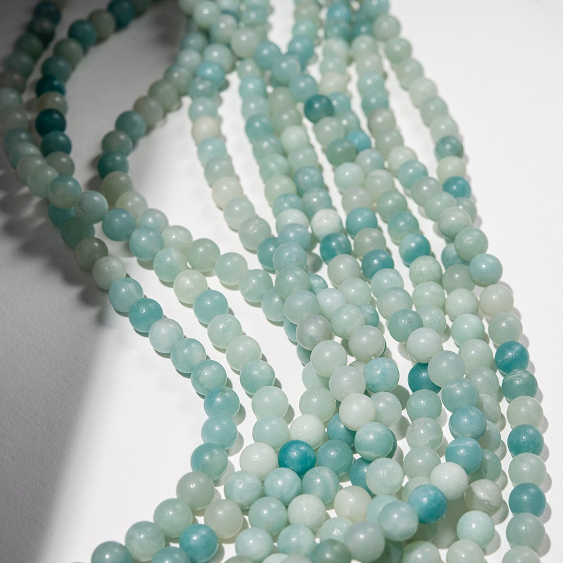 Амазонит эконом натуральный, 8,4мм, шар