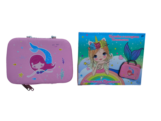 Подарочный набор " Маленькая принцесса " детской косметики в чемоданчике , 14 предметов