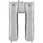 Шар Буква Серебро 66 см