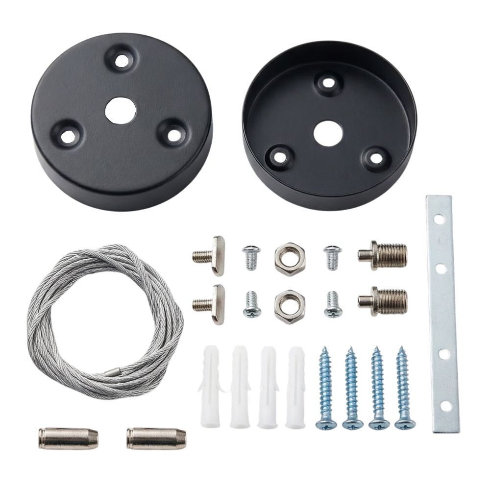 UFL-N10H 1.5M SET BLACK Комплект для подвесного монтажа для светильника серии ULO-N. длина троса 1.5м. Цвет черный. ТМ Uniel