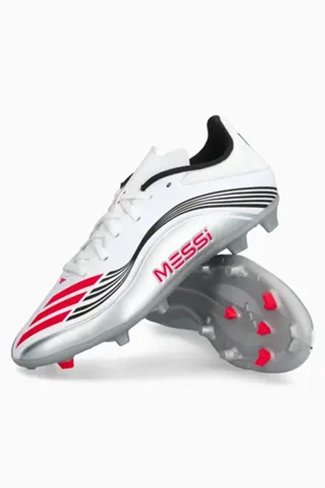 Бутсы adidas F50 League Messi FG/MG Junior - серебряный