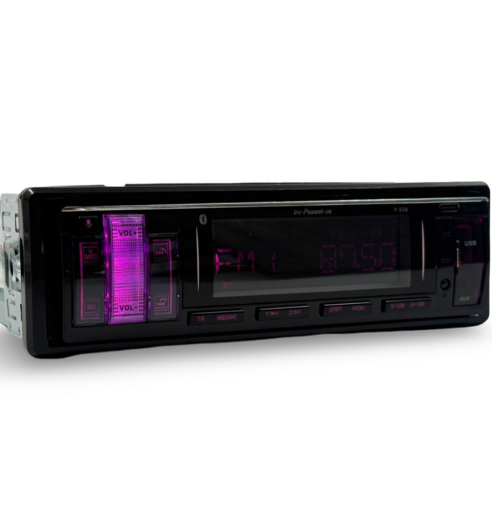 Автомагнитола FM/BT/USB/TFplayer Multicolor DV-pioneer.OK P-028
