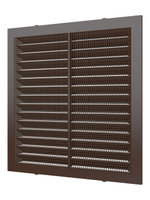 Решетка вентиляционная С сетка 138х138 пластик Brown ERA