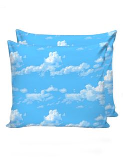 Наволочка комплект 2шт Сказка "Сlouds" 70х70 см, перкаль