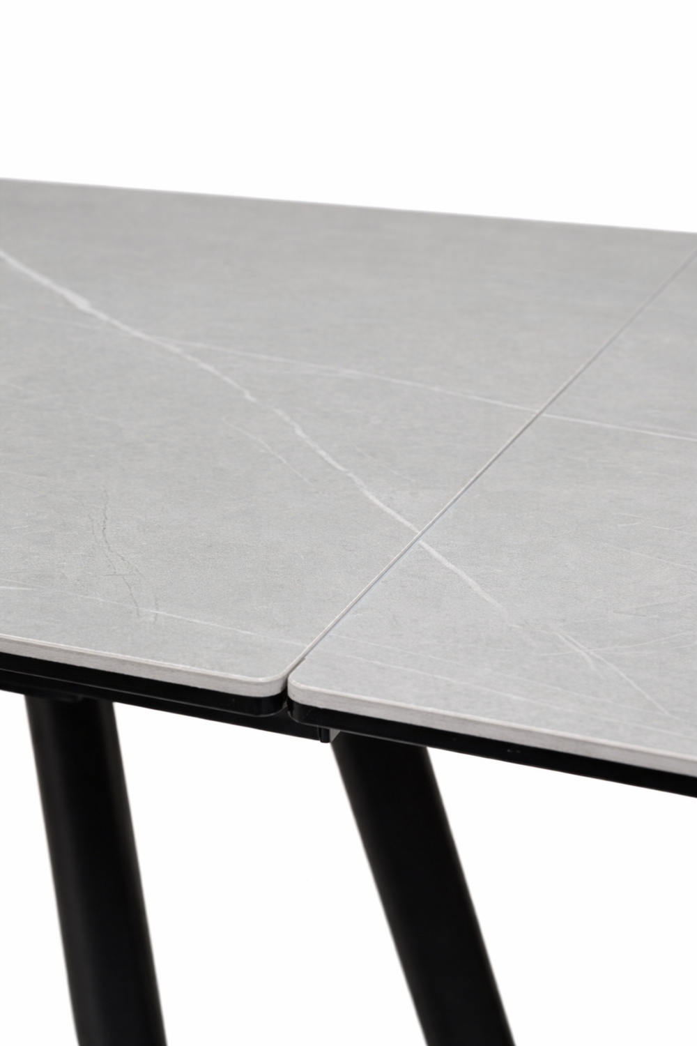 Стол из керамогранита 160 (+40) (+40) цвет Bulgarian Grey matt