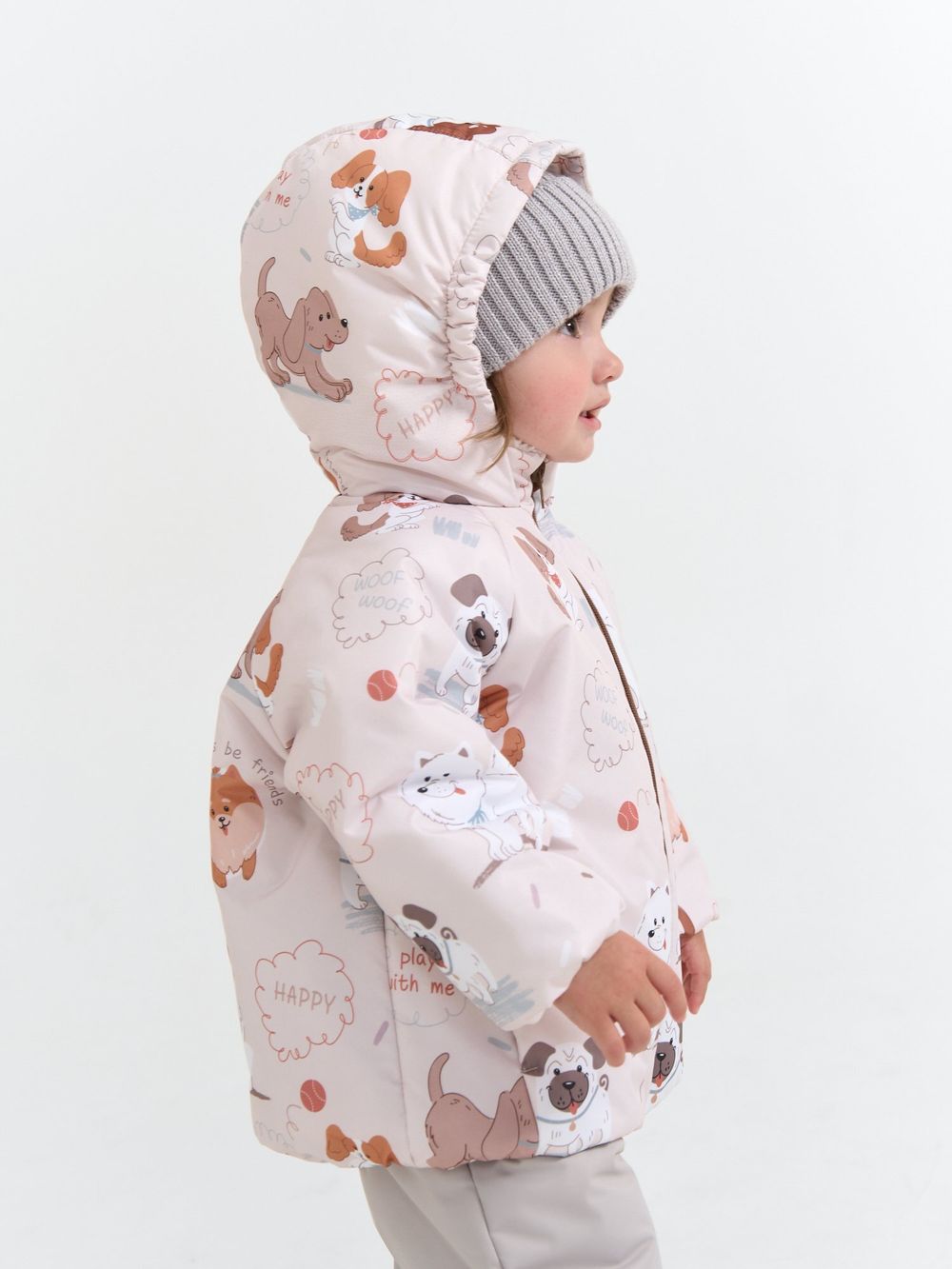 Куртка демисезонная "Мой щенок/Тофу" 0+