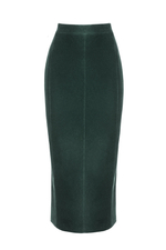 “Velvet moon” Юбка миди годе из шелковистого бархата.