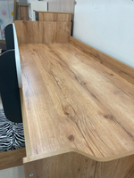 Кровать чердак Омега-3 дуб золотистый/антрацит/белый 800*2000