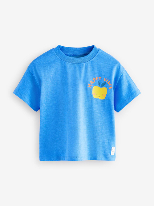 Футболка для девочки Next E65-362, 4 шт., Синий, Белый, Оранжевый