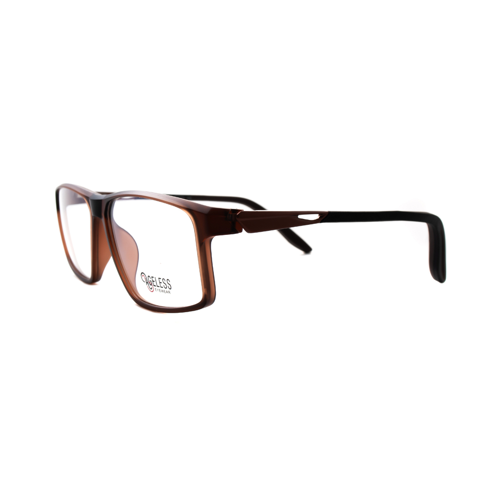 Оправа прямоугольная Ageless 510775 ZX-04 коричневая матовая