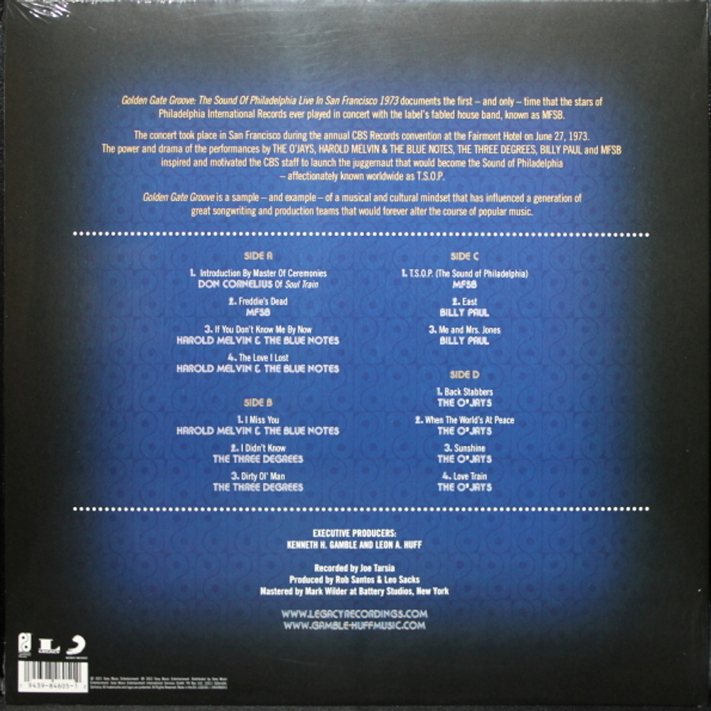 Сборник / Golden Gate Groove - The Sound Of Philadelphia Live In San Francisco 1973 (Limited Edition)(2LP)
