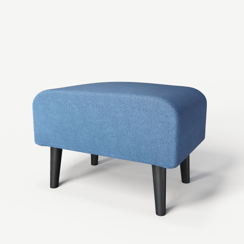 Пуф на высоких ножках Фантазёр D-11 (Синий) в офис, дом, салон красоты, прихожая, гостиная, на кухню, в кафе, в зону ожидания, в коридор, к туалетному столику. Банкетка, подставка.