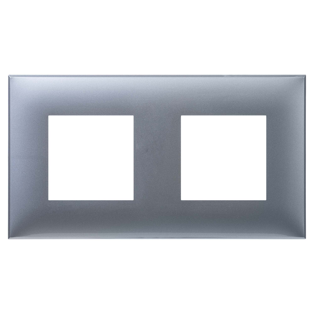 Рамка "Avanti", "Закаленная сталь", 2 поста (4 мод.)