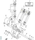 Сальник гидроподъёма Yamaha 64E4384J0000