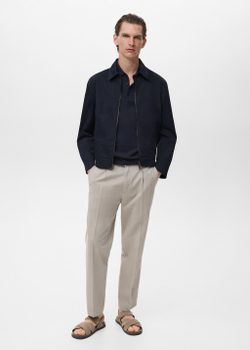 Хлопковая куртка на молнии