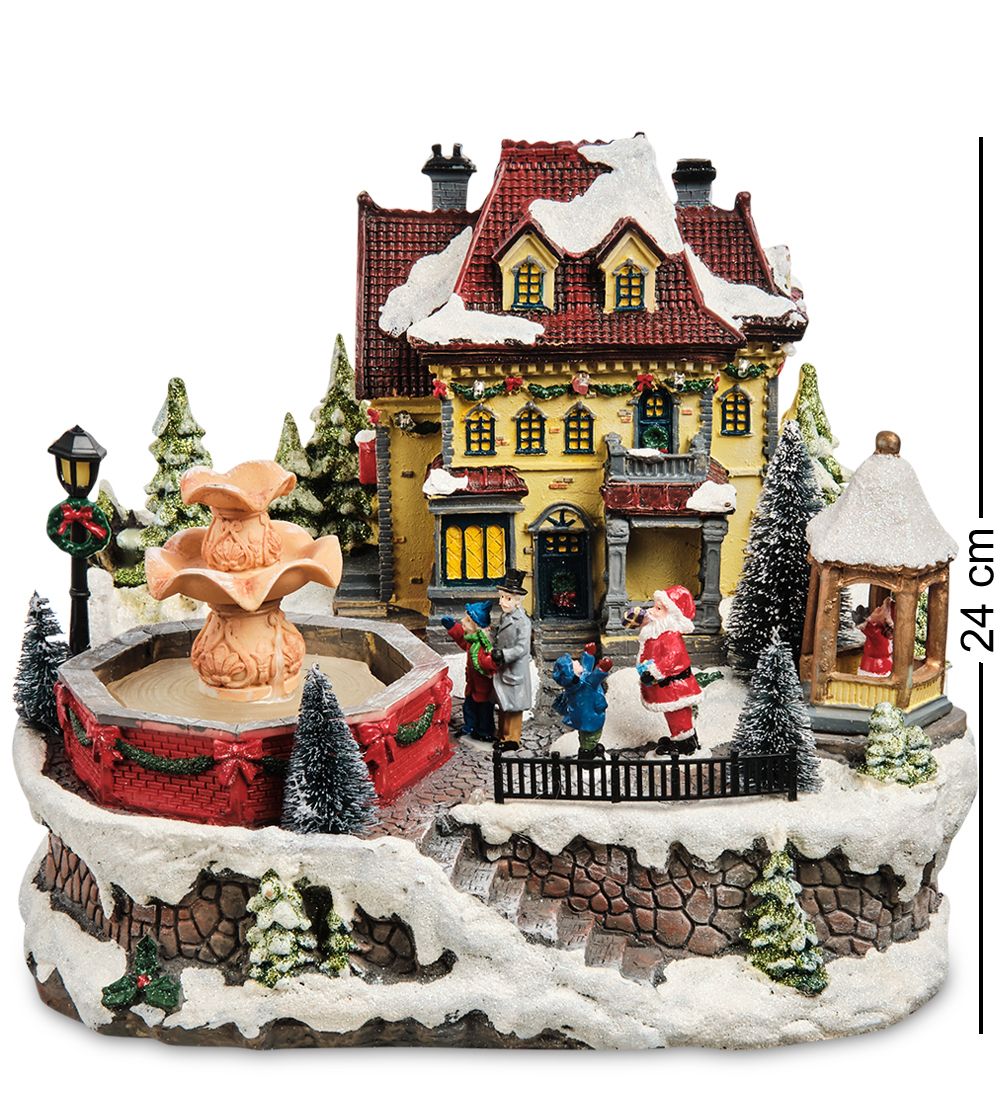 XM-710 Музыкальная новогодняя миниатюра с подсветкой