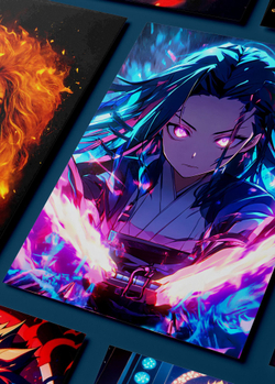 Картина на стену на металле от MetallSubArt "Истребитель демонов"