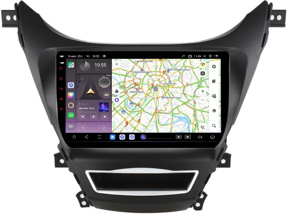 Магнитола для Hyundai Elantra 5 MD 2013-2015 (рестайлинг) - Carmedia OL-9706 QLed, Android 13, TS20, CarPlay, SIM-слот