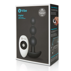 b-Vibe Triplet Anal Beads - Анальная елочка с 2мя моторами