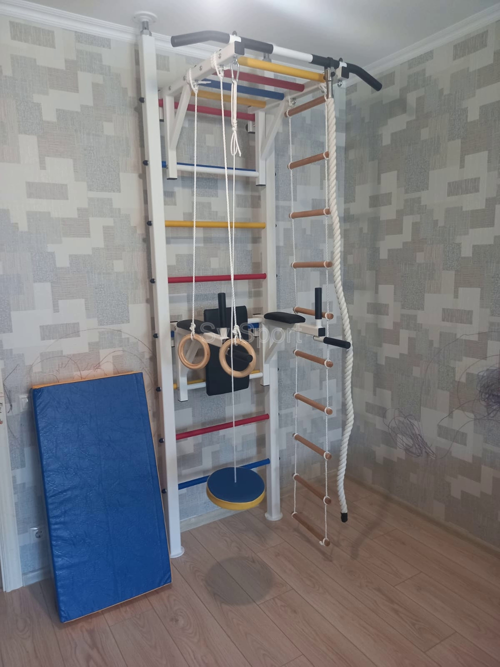 Монтаж шведской стенки Sv Sport враспор