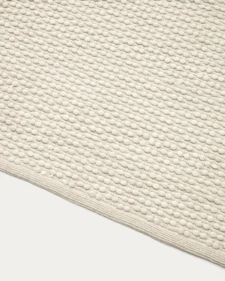 Mascarell Ковер из хлопка и полипропилена белого цвета 200 x 300 см