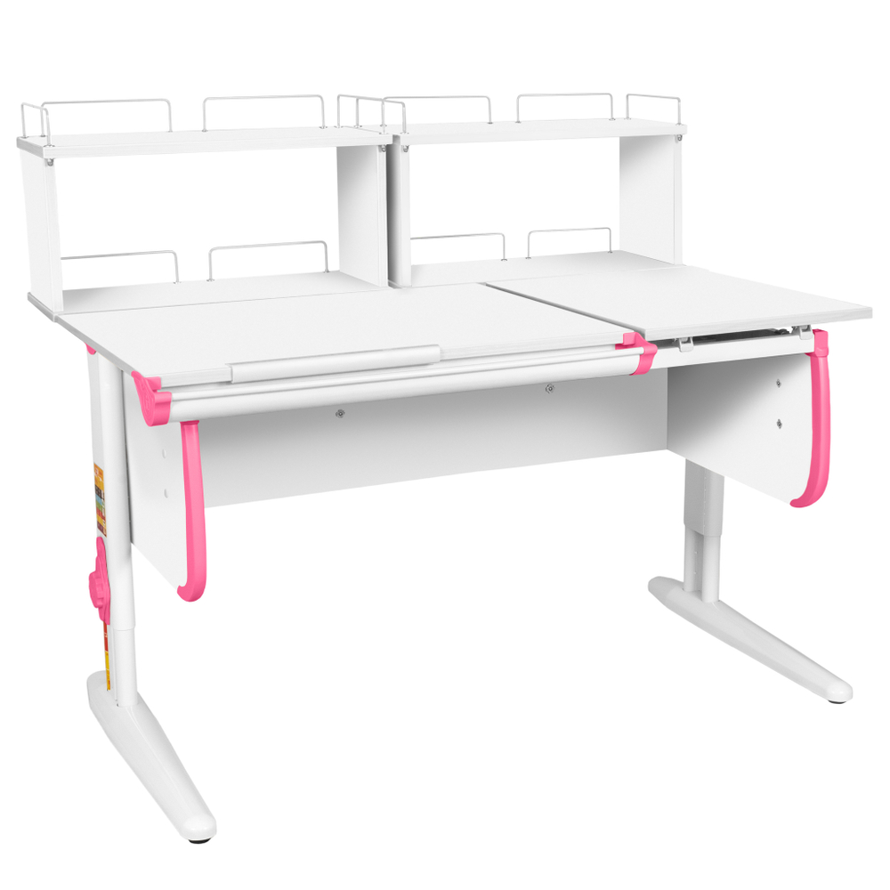 Растущая парта Дэми СУТ 25 с задними полками СУТ.15.240 (1200×880 мм)