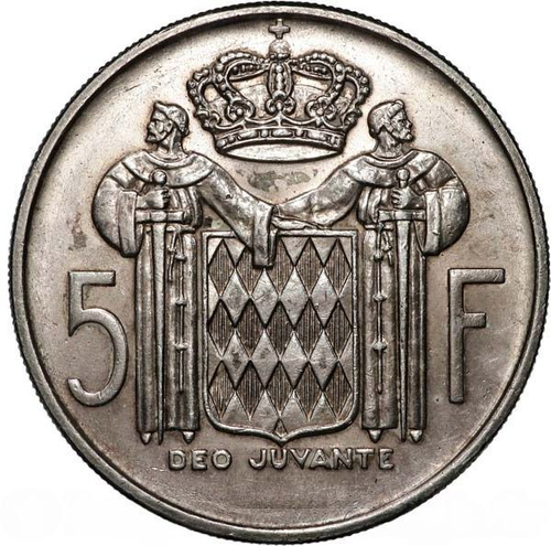 Monaco 5 Francs 1966 – Prince Rainier III