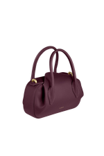 Сумка Yuzefi Oyster Mini Duffle - WINE PEBBLE GRAINED LEATHER