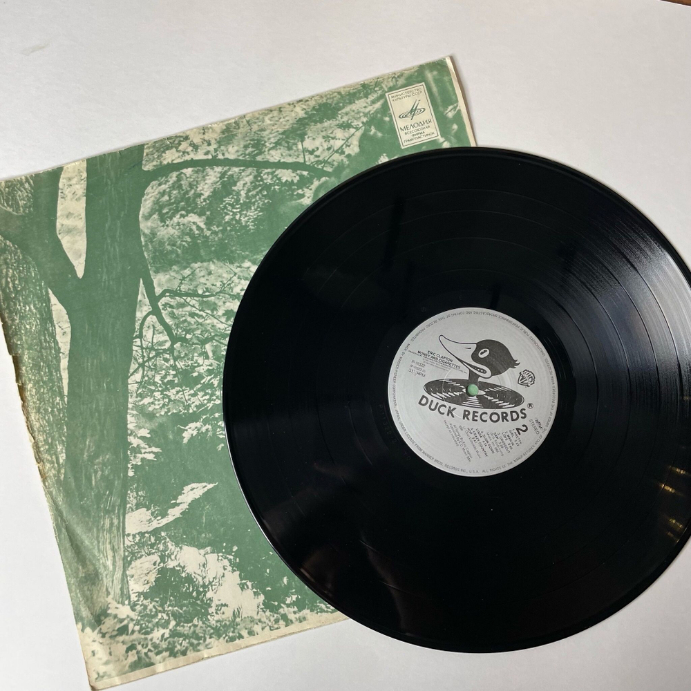 Винтажная виниловая пластинка LP Eric Clapton Money And Cigarettes (Japan 1983) (Без Конверта)