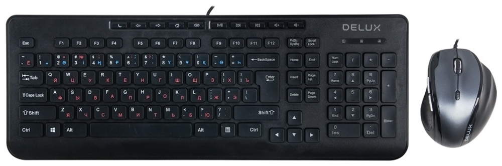 Клавиатура Delux DLD-6220OUB черный