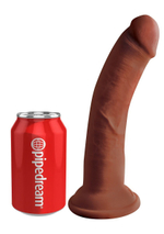 Коричневый фаллоимитатор на присоске 8  Triple Density Cock - 24,1 см.