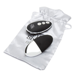 Чёрный вибромассажёр в трусики 8,9см с пультом ДУ Fifty Shades of Grey Relentless Vibrations Remote Panty Vibrator