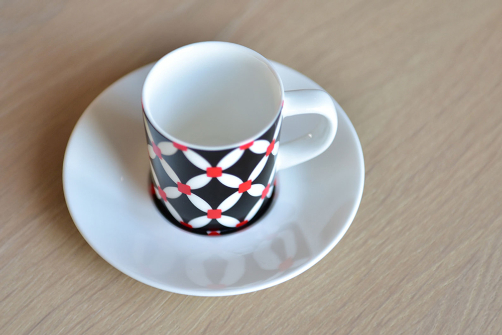 Чашка для эспрессо с блюдцем remember, elise, 75 мл