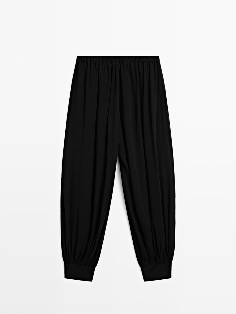 Massimo Брюки-саруэль с пуговицами, черный