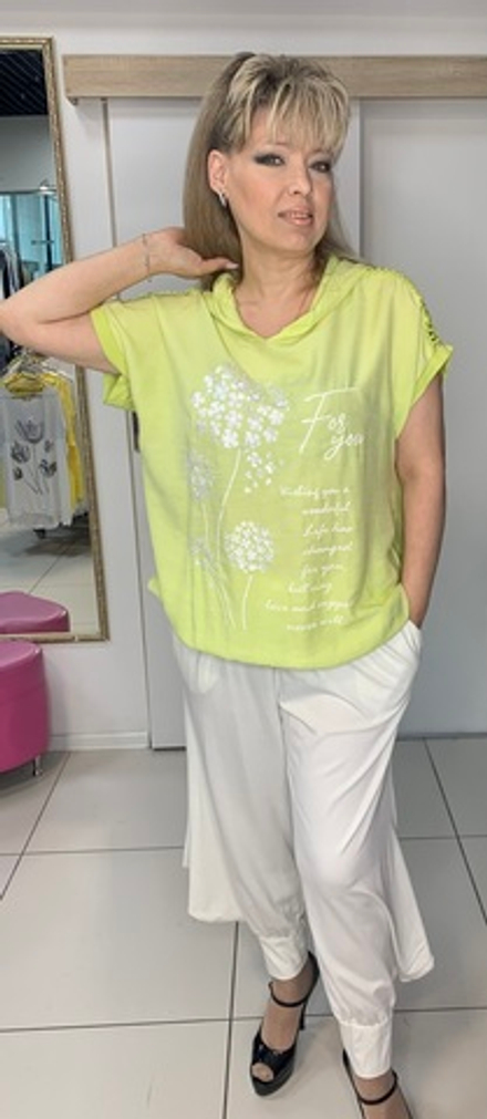 Трикотажные брюки-шаровары на резинке