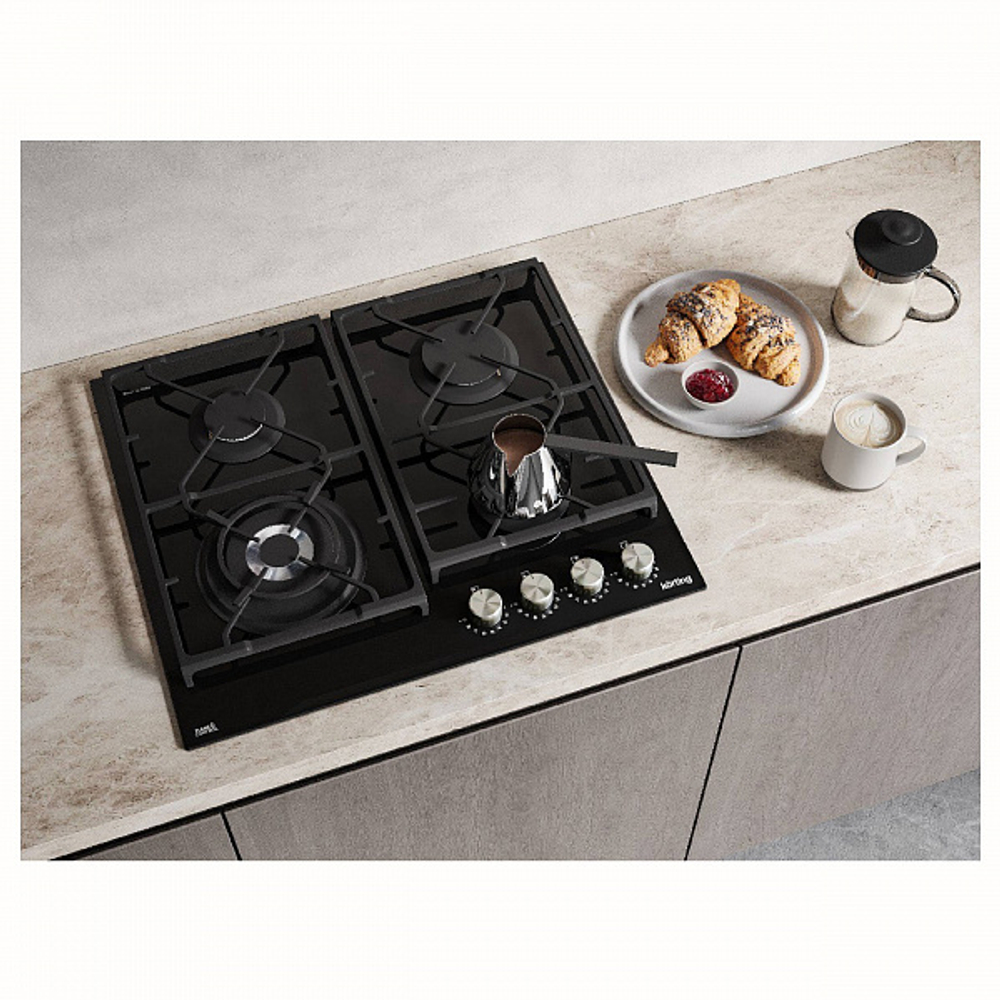 Газовая стеклянная варочная панель Korting HGG 6987 CTN FLC фото 6