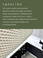 Кухонный коврик для посуды из ЭВА 45*32