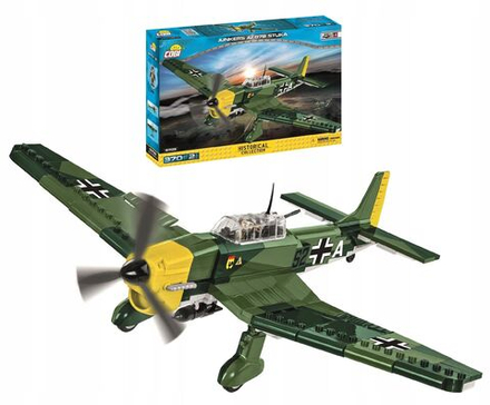 Конструктор пластиковый Cobi JUNKERS JU 87B STUKA - Самолет Бомбардировщик Юнкерс- 370эл. - Коби 5705