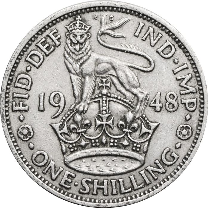1 шиллинг 1948 Великобритания (Английский шиллинг)