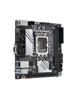 Материнская плата ASUS PRIME H610I-PLUS-CSM, LGA1700, B610, 2*DDR5, 4*SATA, 1*M.2, 2*USB 3.2, 2*USB 2.0, 1*PCIx16, HDMI+DP+VGA, mITX; 90MB1GB0-M0EAYC