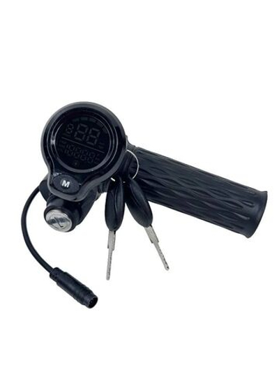 Ручка газа с дисплеем и замком зажигания 8pin для Kugoo C1 Plus (new)