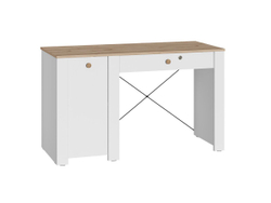 Джастин Стол письменный 12.154 белый/дуб белый