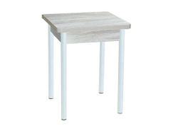 Эко 60х60 стол обеденный раскладной / Ясень светлый/белый