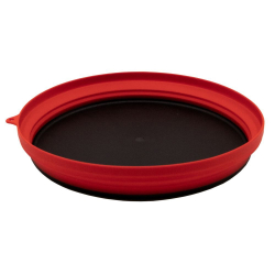 Tramp Тарелка силиконовая с пластиковым дном 1070 мл, TRC-124, терракотовый